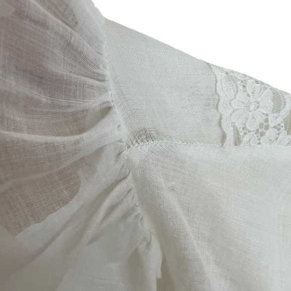 Vintage Gunne Sax by Jessica Mcclintock Lace Wedding/Prom Dress Off White Size 9 - Picture 6 of 11